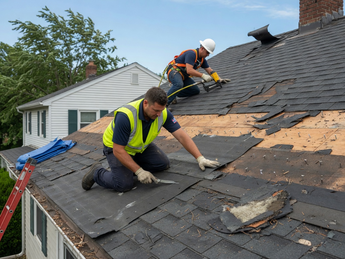 Wind damage repair services